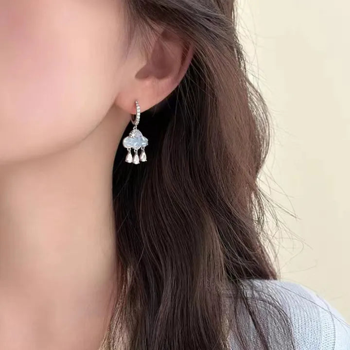 Aretes Huggies Nubecita Zircon
