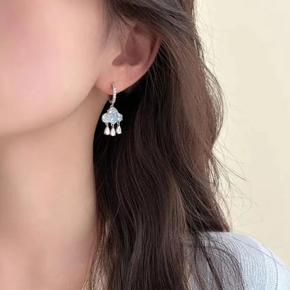 Aretes Huggies Nubecita Zircon
