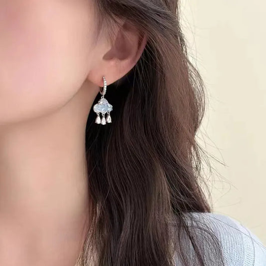 Aretes Huggies Nubecita Zircon