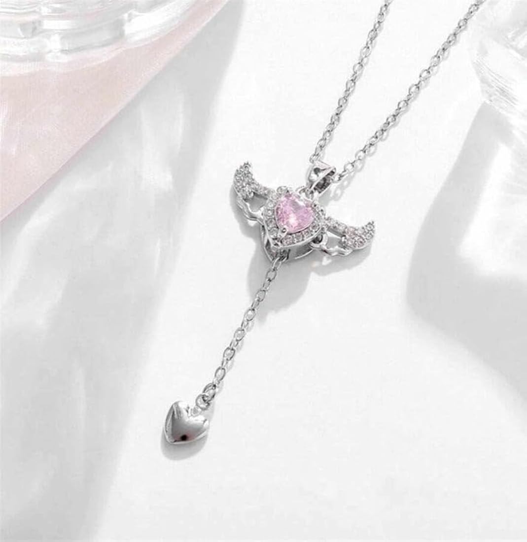 Collar Varita Pink Stainless Steel