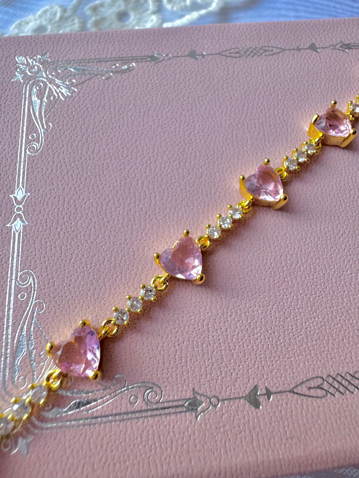 Pulsera Seven Hearts Golden
