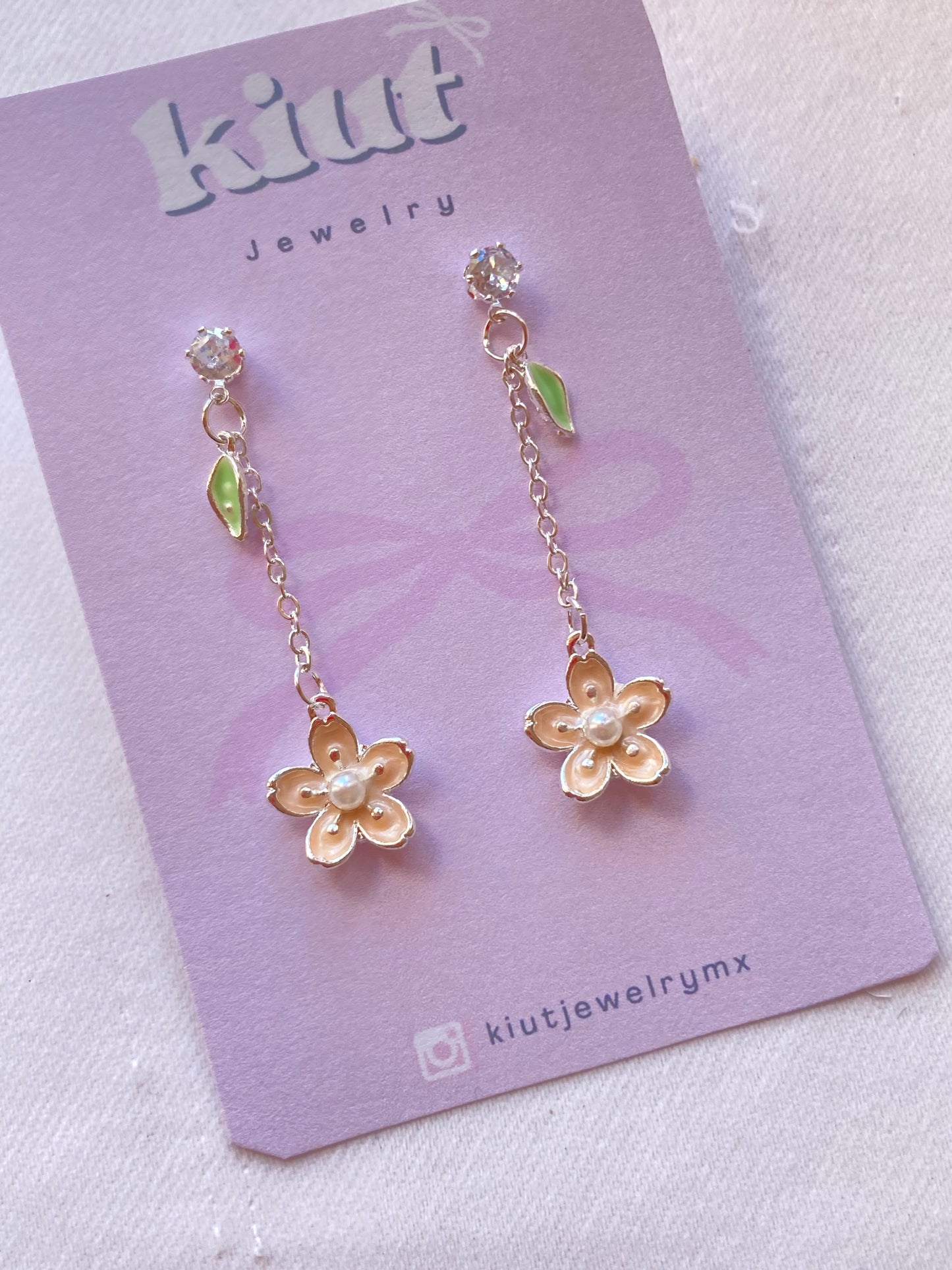 Aretes Cerezo Flor