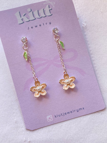 Aretes Cerezo Flor