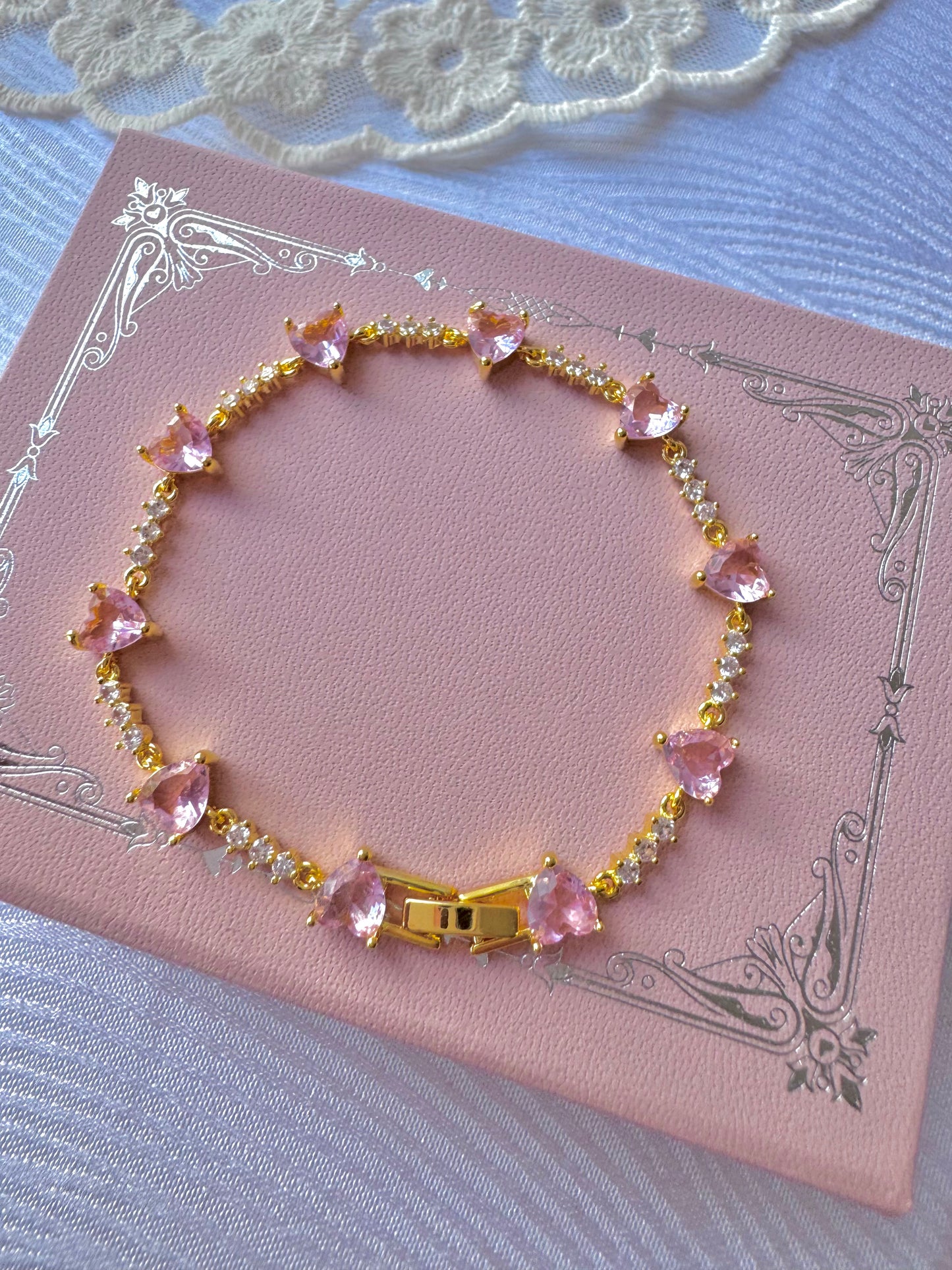 Pulsera Seven Hearts Golden