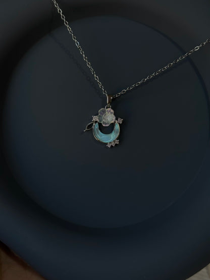 Collar Luna Primaveras Stainless Steel