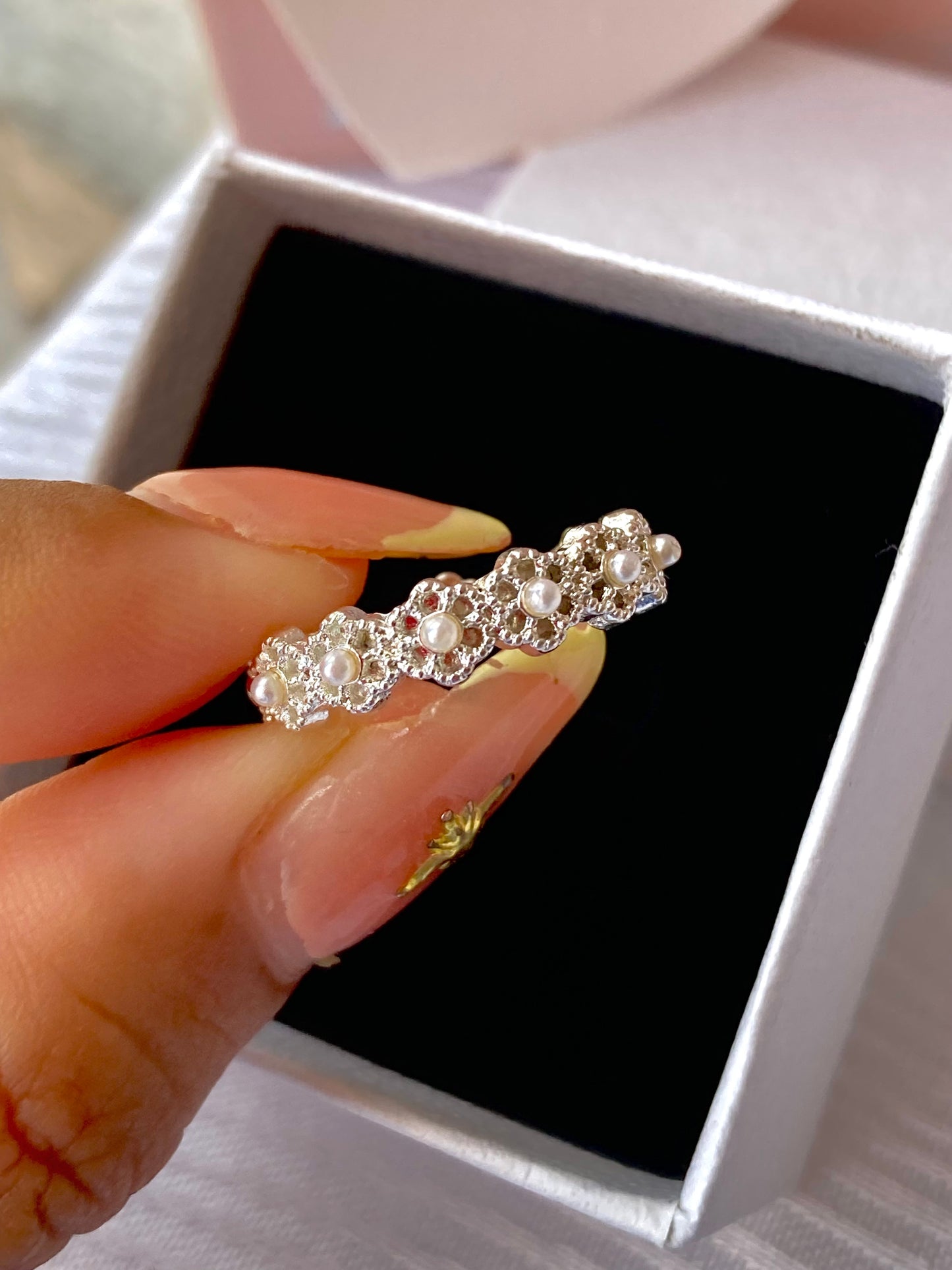 Anillo Cuentas en perlas
