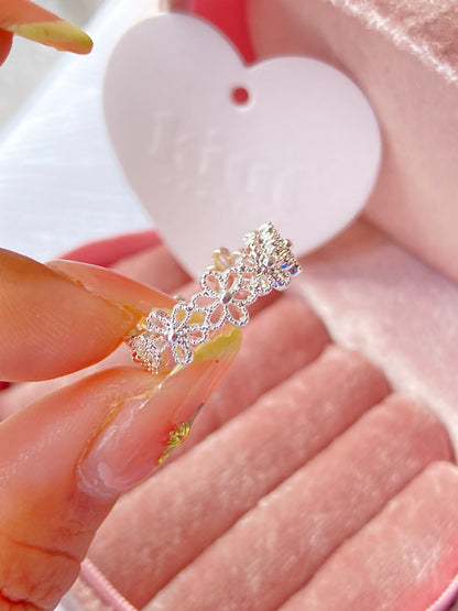 Anillo Flores Bordadas