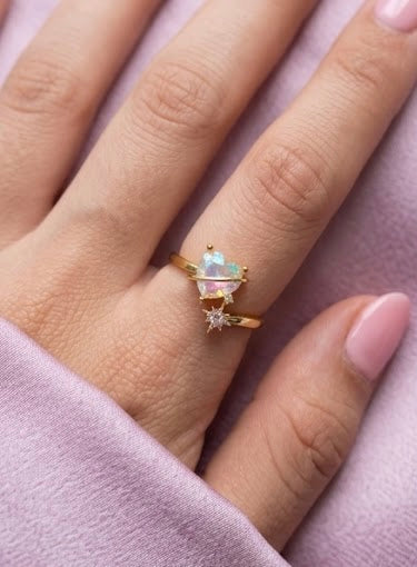 Anillo Heart Stone