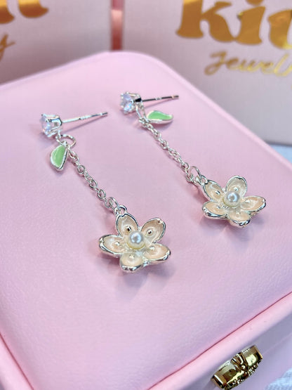 Aretes Cerezo Flor