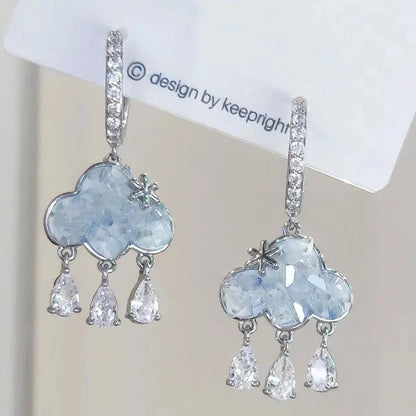 Aretes Huggies Nubecita Zircon