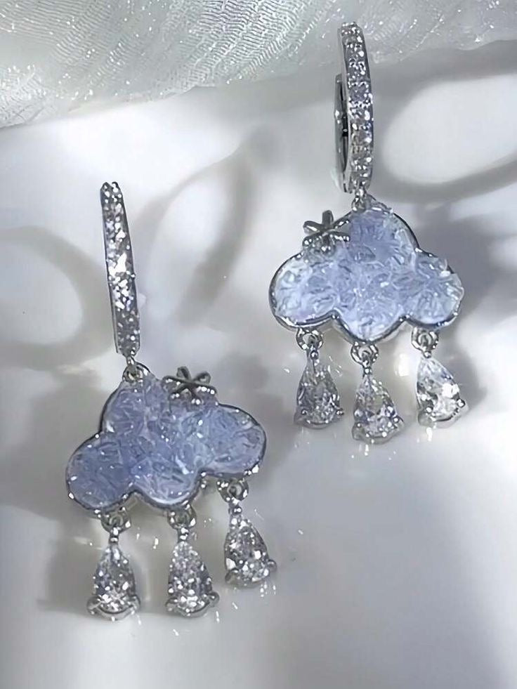 Aretes Huggies Nubecita Zircon