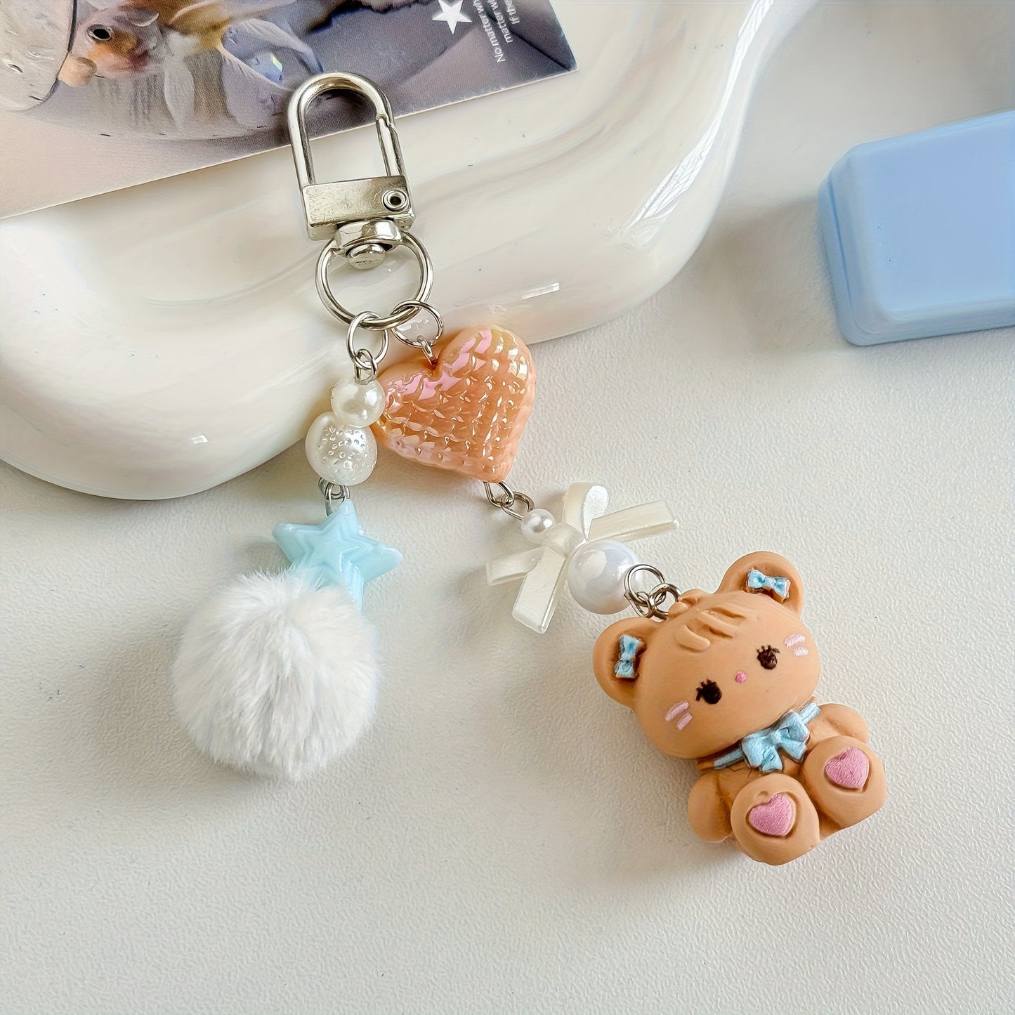 Llavero Colgante Teddy Coffe
