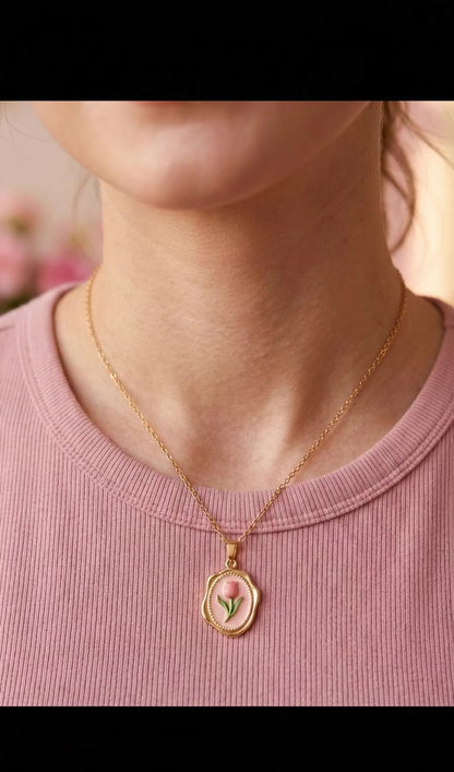 Collar Tulipán Stainless Steel
