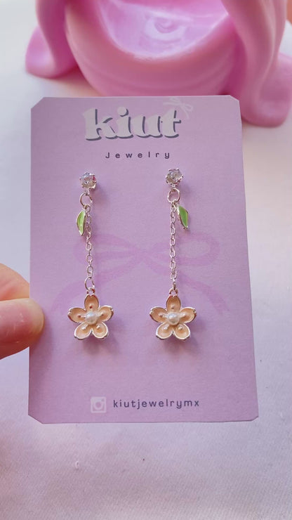 Aretes Cerezo Flor